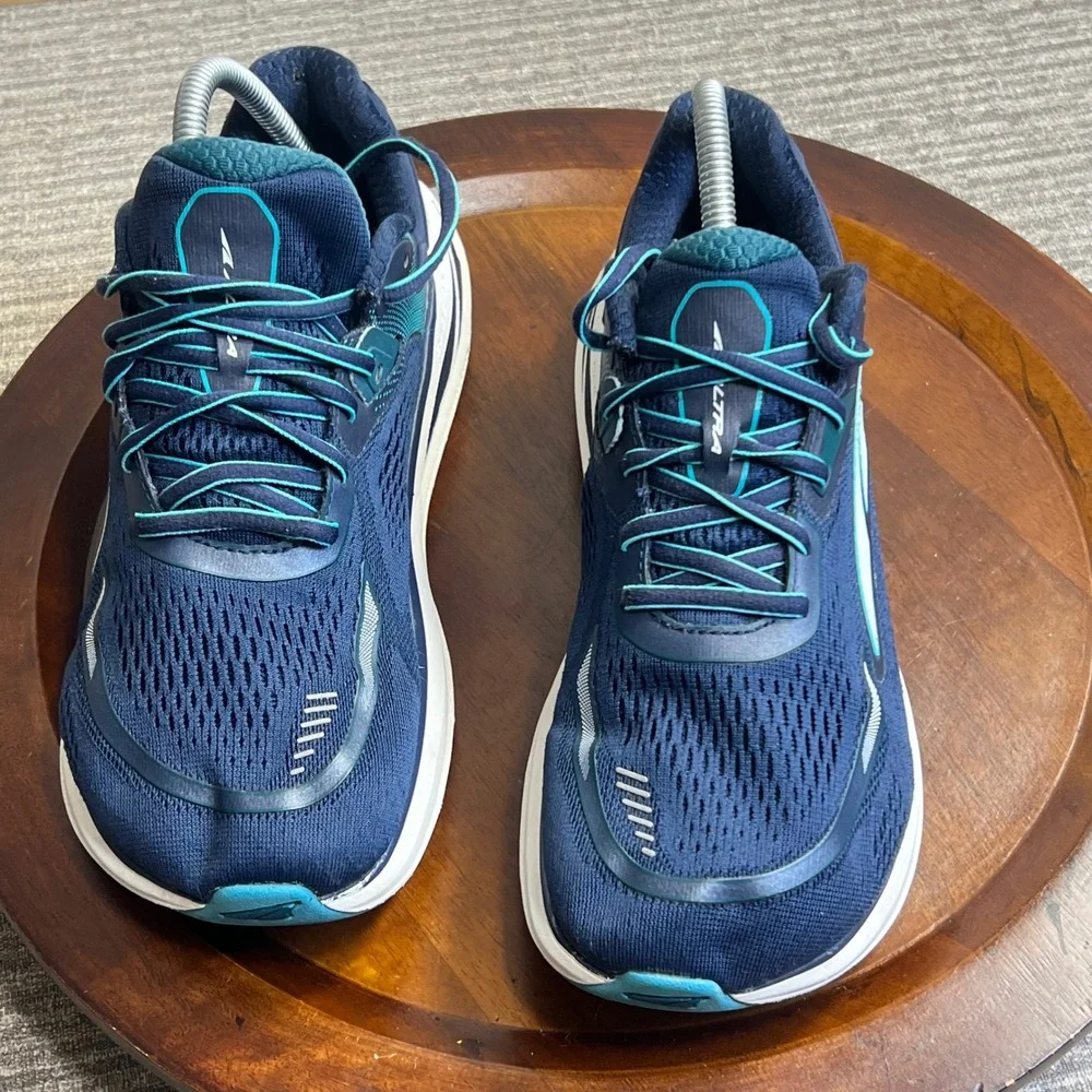 Altra Paradigm 6 Running Shoes Mens Navy Teal Ego Max Stability Sneakers Navy